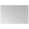 vidaXL LED vannas spogulis Caurspīdīgs 60 x 40 cm rūdīts stikls