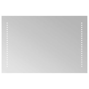 vidaXL LED vannas spogulis Caurspīdīgs 60 x 40 cm rūdīts stikls