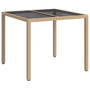 vidaXL Dārza galds Bē&scaron;a 90 x 90 x 75 cm poliratāns