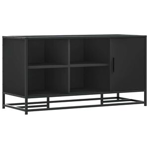 vidaXL apavu sols melns 100x40x53,5 cm Engineered Wood and Metal