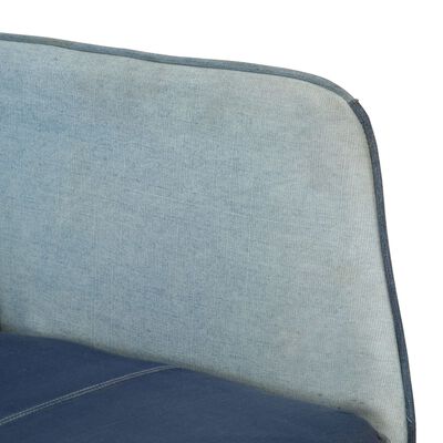 vidaXL šūpuļkrēsls, zila džinsa tekstilmozaīkas audums