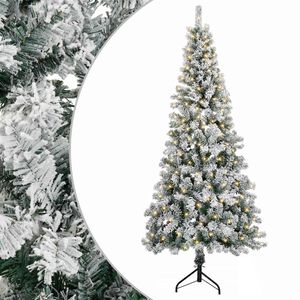 vidaXL Mākslīgā Saliekamā Ziemassvētku Egle 120 cm 150 LED Silti balts