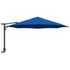 vidaXL Dārza parasols Zils un melns 248 x 248 x 148 cm