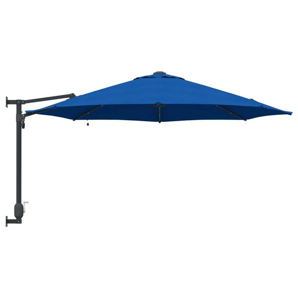 vidaXL Dārza parasols Zils un melns 248 x 248 x 148 cm