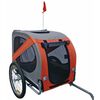 vidaXL suņu velo piekabe, oranža