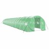 vidaXL siltumnīca ar tērauda rāmi, zaļa, 60 m&sup2;, 20x3x2 m