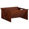 vidaXL Uguns bedre Rūsa 40 x 40 x 20 cm Novecināts tērauds