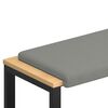 vidaXL Solspilvens Tekstūrēts samts Tum&scaron;i pelēka Dziļums 35 cm