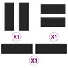 vidaXL TV skapī&scaron;u komplekts 6 pcs Melns ozolkoks 100 x 30 x 30 cm