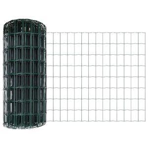vidaXL Eiropas žogs ar stabu 10 x 0,4 m PVC pārklāts tērauds Zaļa