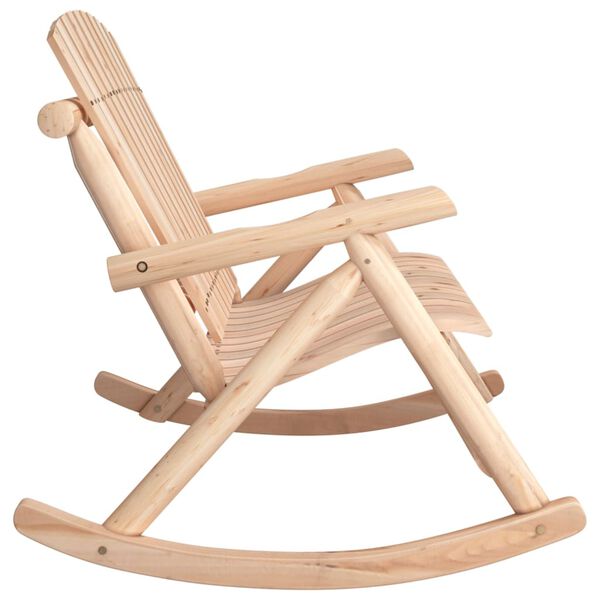 vidaXL divvietīgs dārza šūpoļsols, 123x96x102, egles masīvkoks