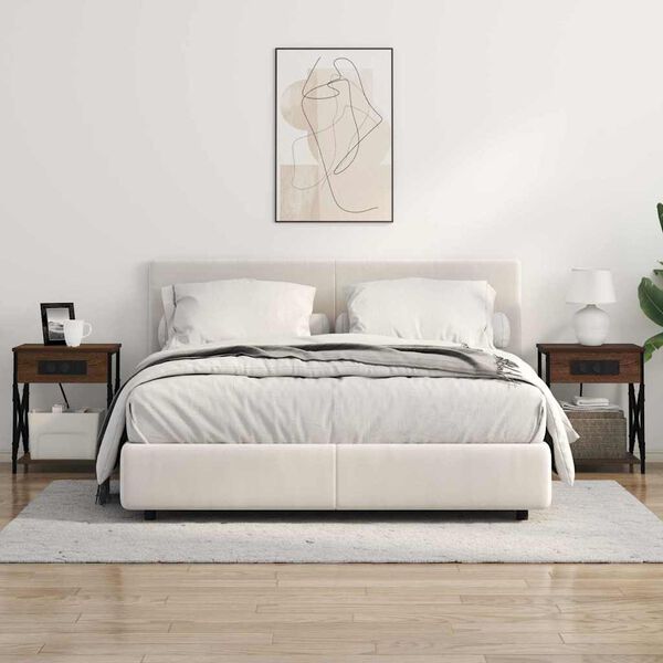 vidaXL Nakts skapītis Brūns ozols 41 x 31 x 51 cm Inženierijas koks