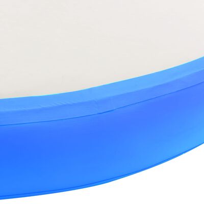 vidaXL piepūšams vingrošanas matracis ar pumpi, 100x100x20cm, zils PVC