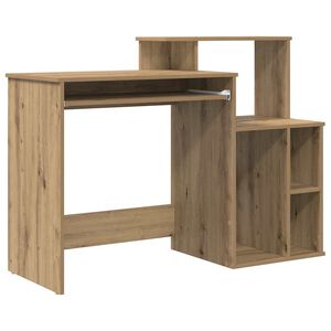 vidaXL Galds Artisānā ozols 120,5 x 44 x 88,5 cm Inženierijas koks