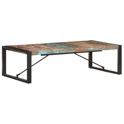 vidaXL kafijas galdiņš, 140x70x40 cm, pārstrādāts masīvkoks