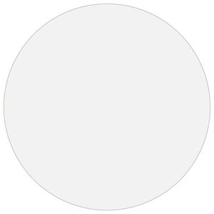 vidaXL galda aizsargsegums, matēts, &Oslash;60 cm, 1,6 mm, PVC