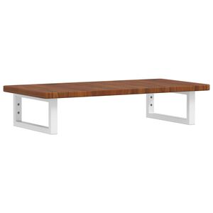 vidaXL izlietnes plaukts, stiprināms pie sienas, tērauds, ozola koks