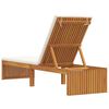 vidaXL Sauļošanās krēsls Brūna 200 x 55 x 94cm Akācijas masīvkoks
