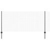 vidaXL Eiropas žogs ar stabu 25 x 1 m PVC pārklāts tērauds Pelēka