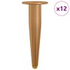 vidaXL Statīva Kājas 12 gab. Zelts 98 x 40 mm Dzelzs
