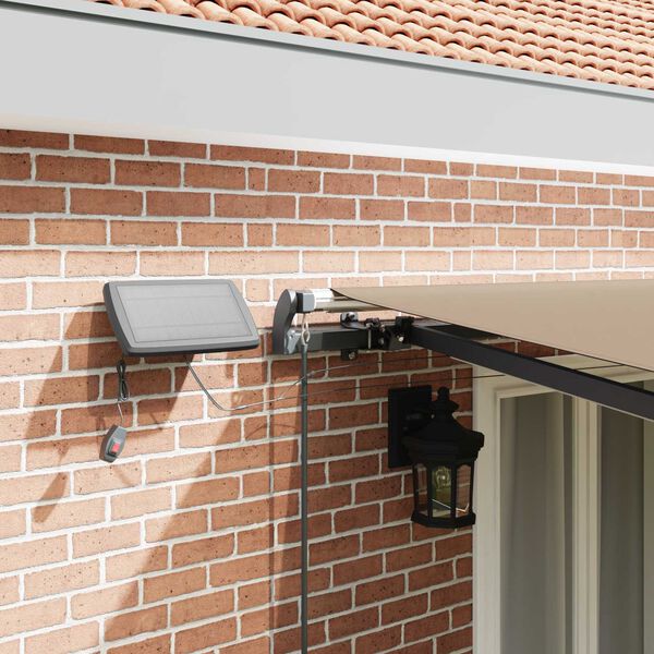 vidaXL Izvelkams jumtiņ&scaron; Bē&scaron;a 500 &times;300 cm audums