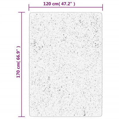 vidaXL paklājs OVIEDO, īsa spalva, bēšs, 120x170 cm
