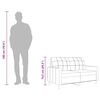 vidaXL divvietīgs dīvāns, pelēkbrūns audums, 120 cm