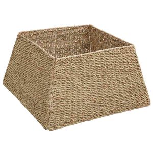 vidaXL Ziemassvētku koka apmale Kvadrātveida Brūna 50 x 50 x 25 cm