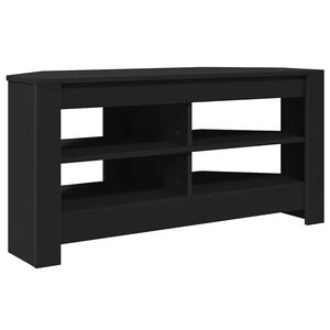 vidaXL StūraTVskapis Melna 102 x 40,5 x 45 cm Inženierijas koks