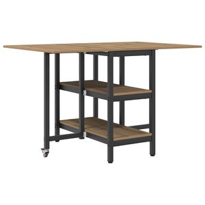 vidaXL Ēdamistabas galds 122 x 80 x 76,5 cm Inženierijas koks