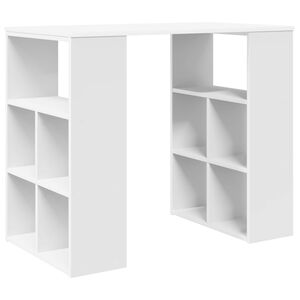 vidaXL Galds Balts Inženierijas koks 90 x 50 x 75 cm
