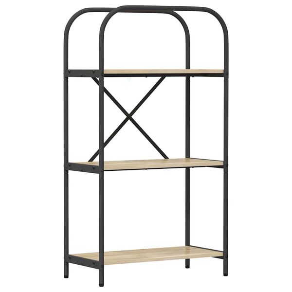 vidaXL Grāmatu plaukts Sonoma ozols 60 x 30 x 109 cm Inženierijas koks