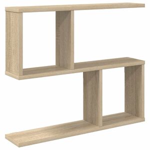 vidaXL Sienas plaukts Sonomas ozols 60 x 12 x 50,5 cm