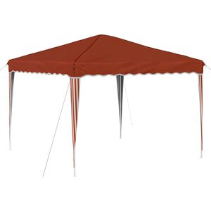 vidaXL Pop-up svinību teltis 288 x 288 x 245 cm Sarkanbrūns