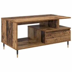 vidaXL Kafijas galdiņ&scaron; Vecs koks 90 x 49 x 45 cm Inženierijas koks