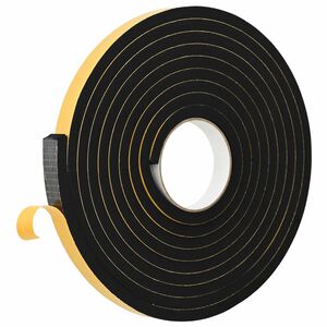 vidaXL Pa&scaron;līpo&scaron;a putas lente 10 gab. Melns 20mm x 5m CR putuplasts
