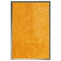 vidaXL durvju paklājs, mazgājams, oranžs, 40x60 cm