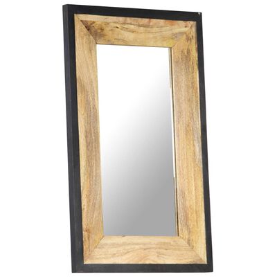 vidaXL spogulis, 80x50 cm, mango masīvkoks