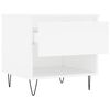 vidaXL kafijas galdiņi, 2 gab., balti, 50x46x50 cm, inženierijas koks