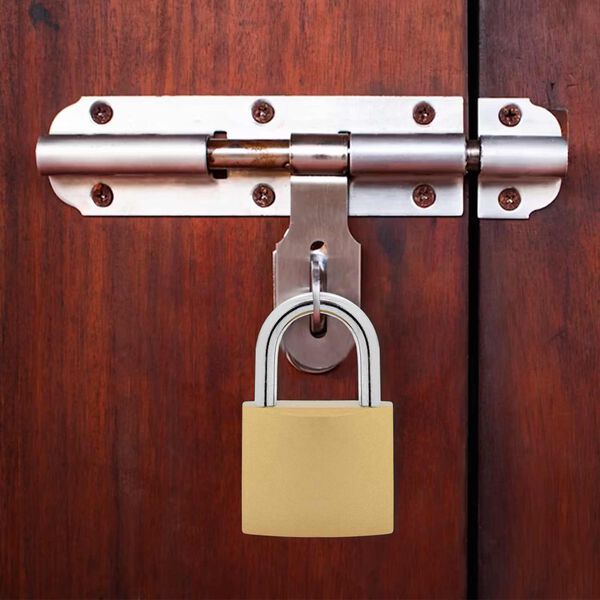 vidaXL U slēdzene ar atslēgām 2 pcs Misiņ&scaron; Dzelzs