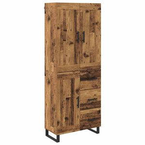 vidaXL Augstais skapītis 2 gab. Vecs koks 69,5 x 34 x 180 cm