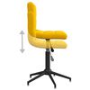 3087674 vidaXL Swivel Dining Chairs 4 pcs Mustard Yellow Velvet (334436&times;2)
