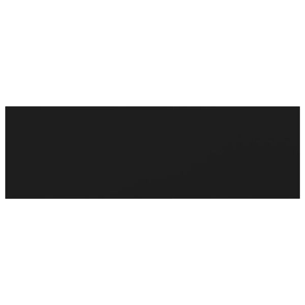 vidaXL plauktu dēļi, 8 gab., melni, 80x20x1,5 cm, skaidu plāksne