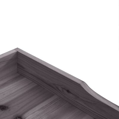 vidaXL stādīšanas galds ar plauktu, pelēka, 78x38x82,5 cm, egles koks
