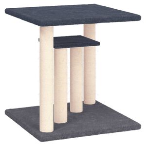 vidaXL nagu asinā&scaron;anas stabi ar platformām, tum&scaron;i pelēki, 50 cm