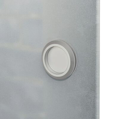 vidaXL bīdāmās durvis, stikls un alumīnijs, 178 cm, sudraba krāsā