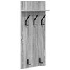 vidaXL Sienas pakaramais ar plauktu Pelēks Sonoma 40 x 10 x 90 cm
