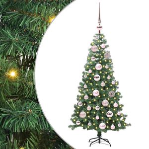 vidaXL Ziemassvētku eglīte Zaļa 120 cm PVC