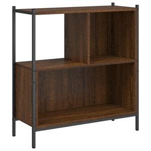 vidaXL grāmatplaukts, brūns, 72x28x77,5 cm, inženierijas koks