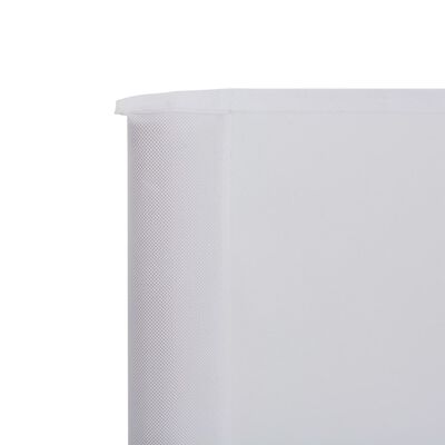 vidaXL 5 paneļu vēja aizsargsiets, smilšu balts, 600x120 cm, audums